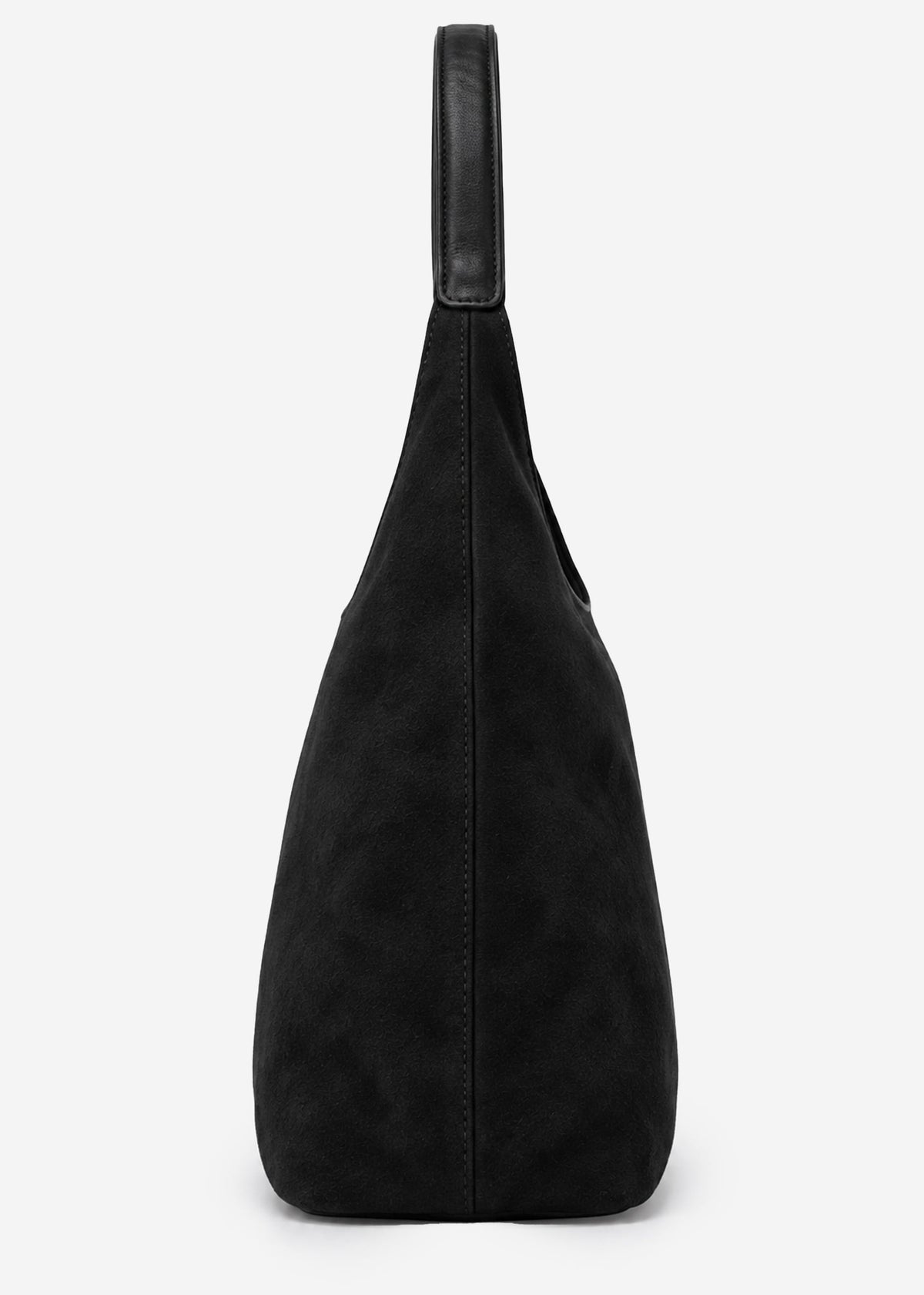 Shopper in Wildleder-Optik - schwarz