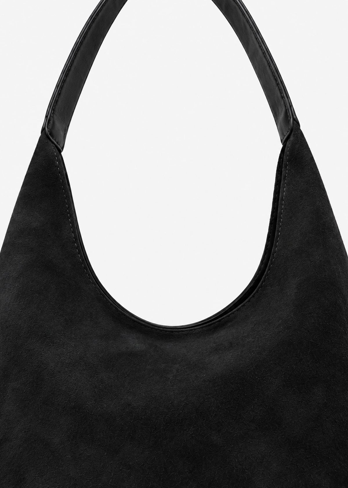 Shopper in Wildleder-Optik - schwarz