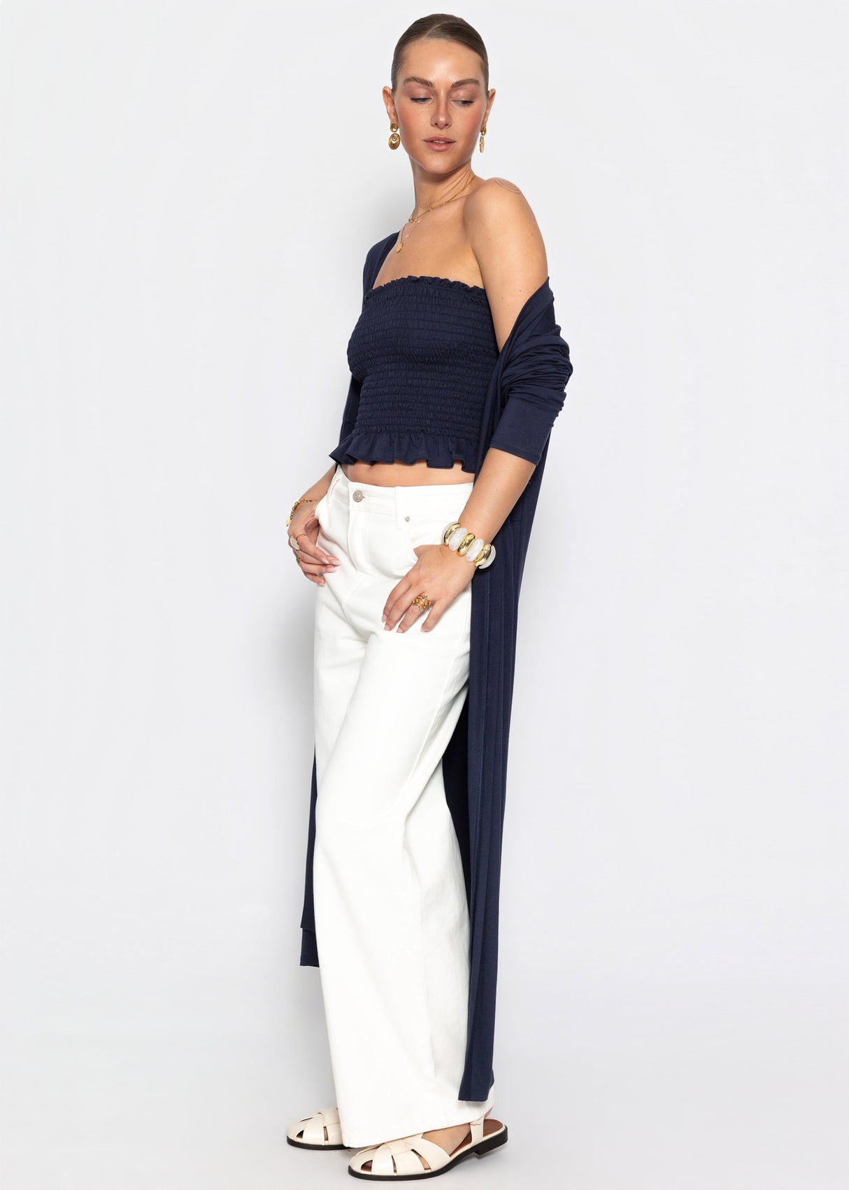 Smok Bandeau-Top - dunkelblau