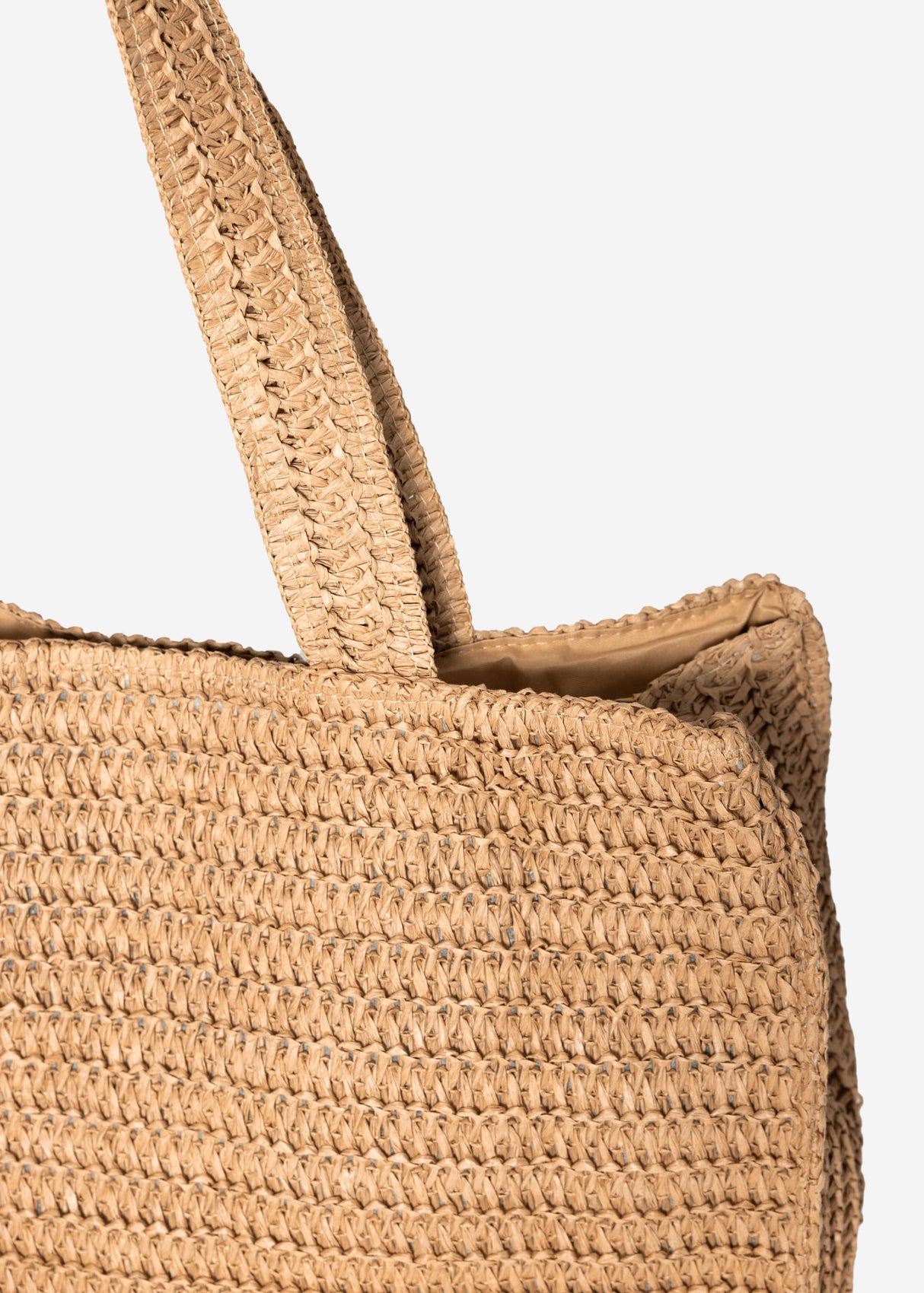 Strandtasche aus Bast - beige
