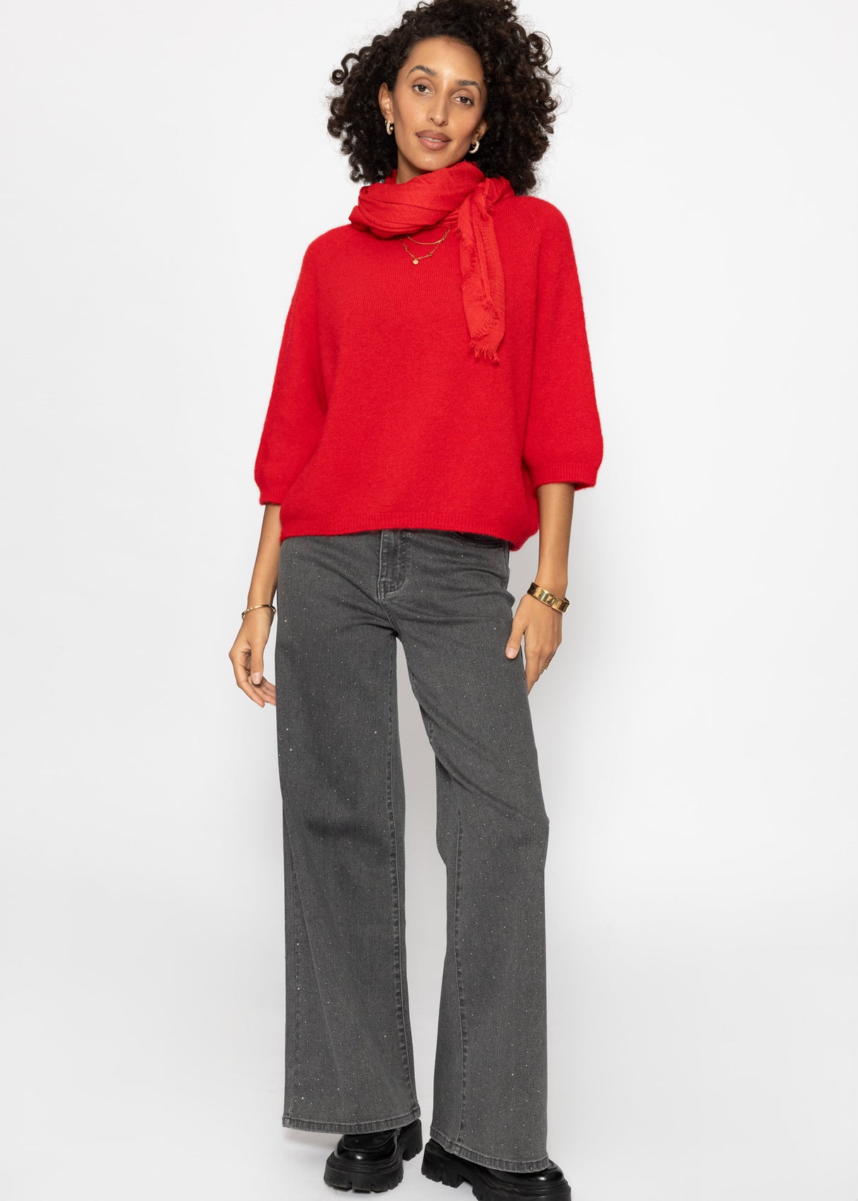 Strickoberteil - rot