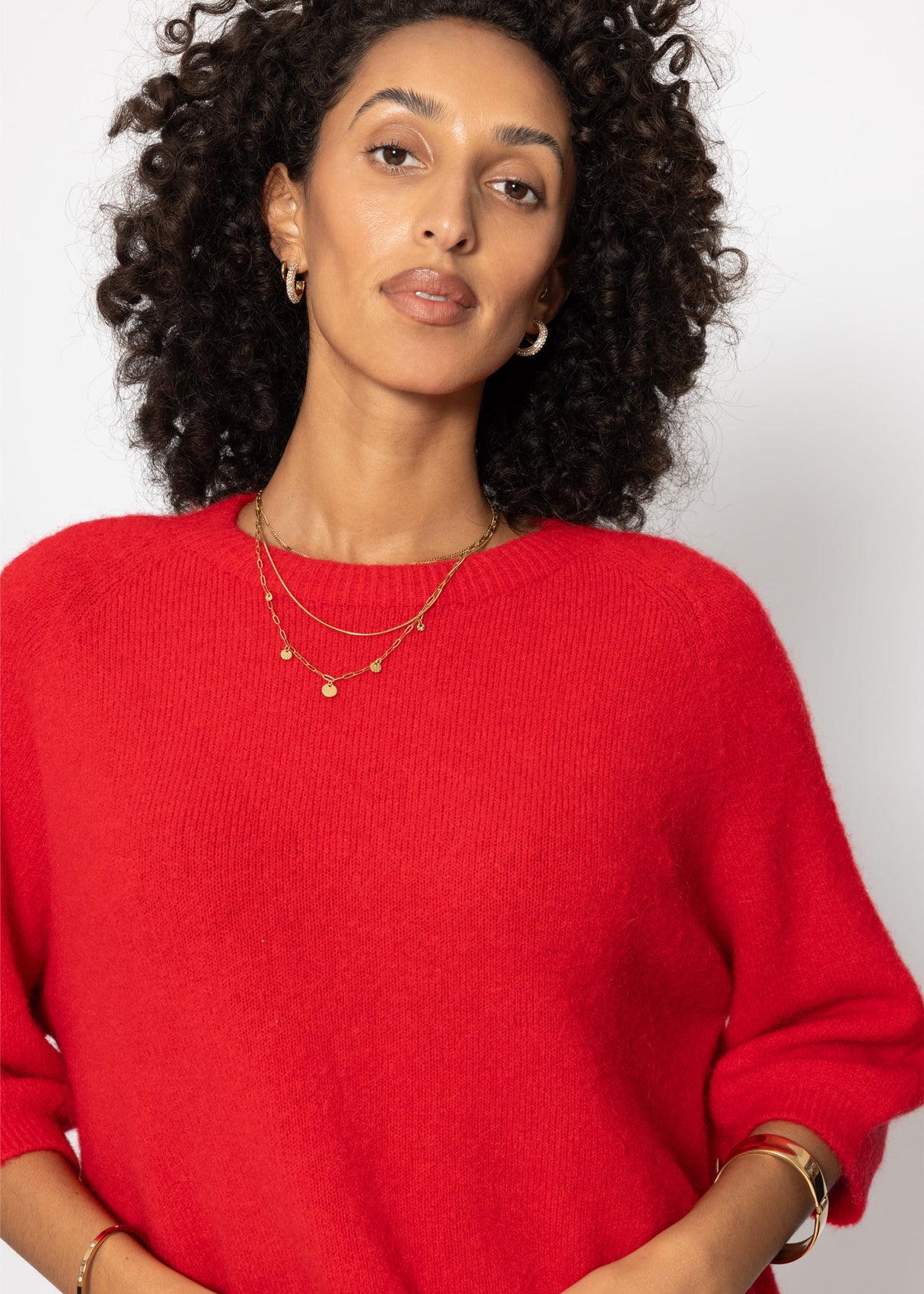 Strickoberteil - rot