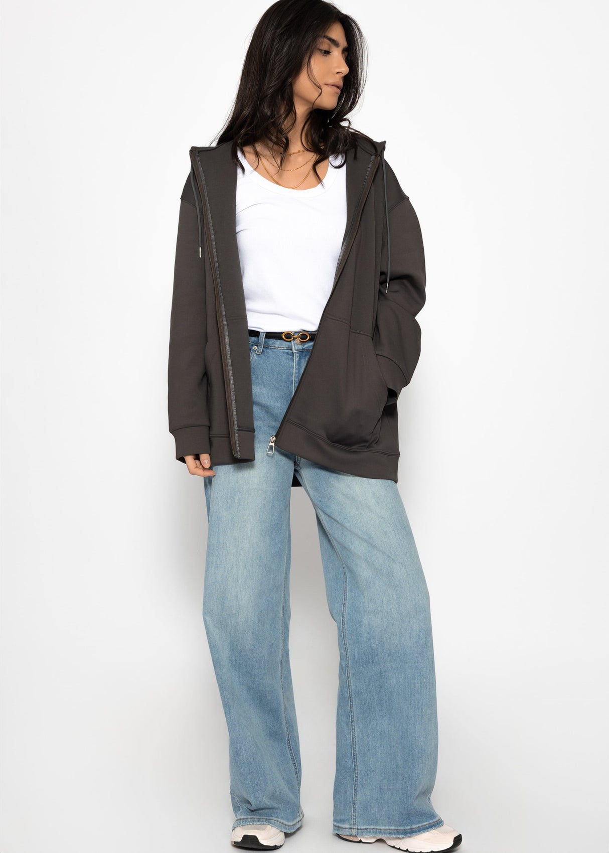 Tank Top mit Ausschnitt - weiß