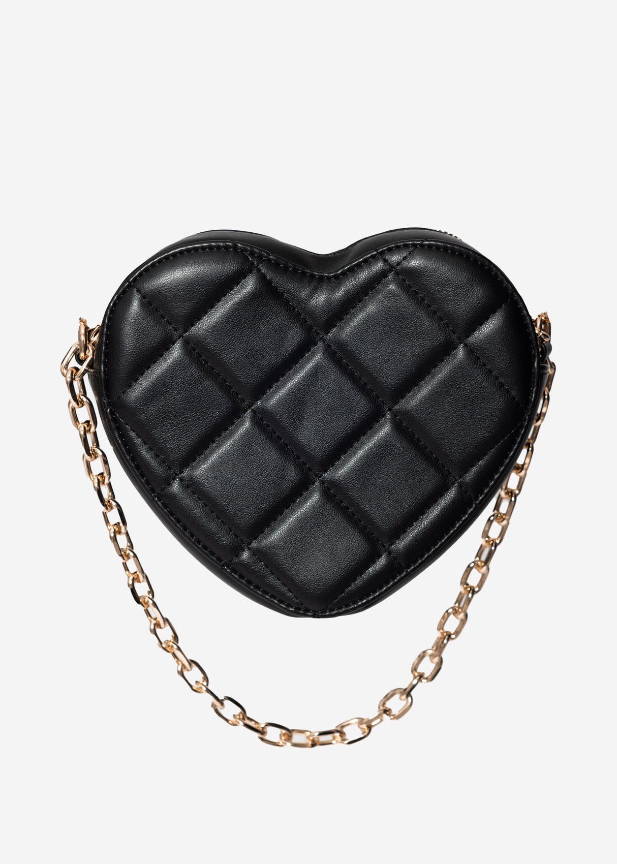 Heart-shaped bag - black