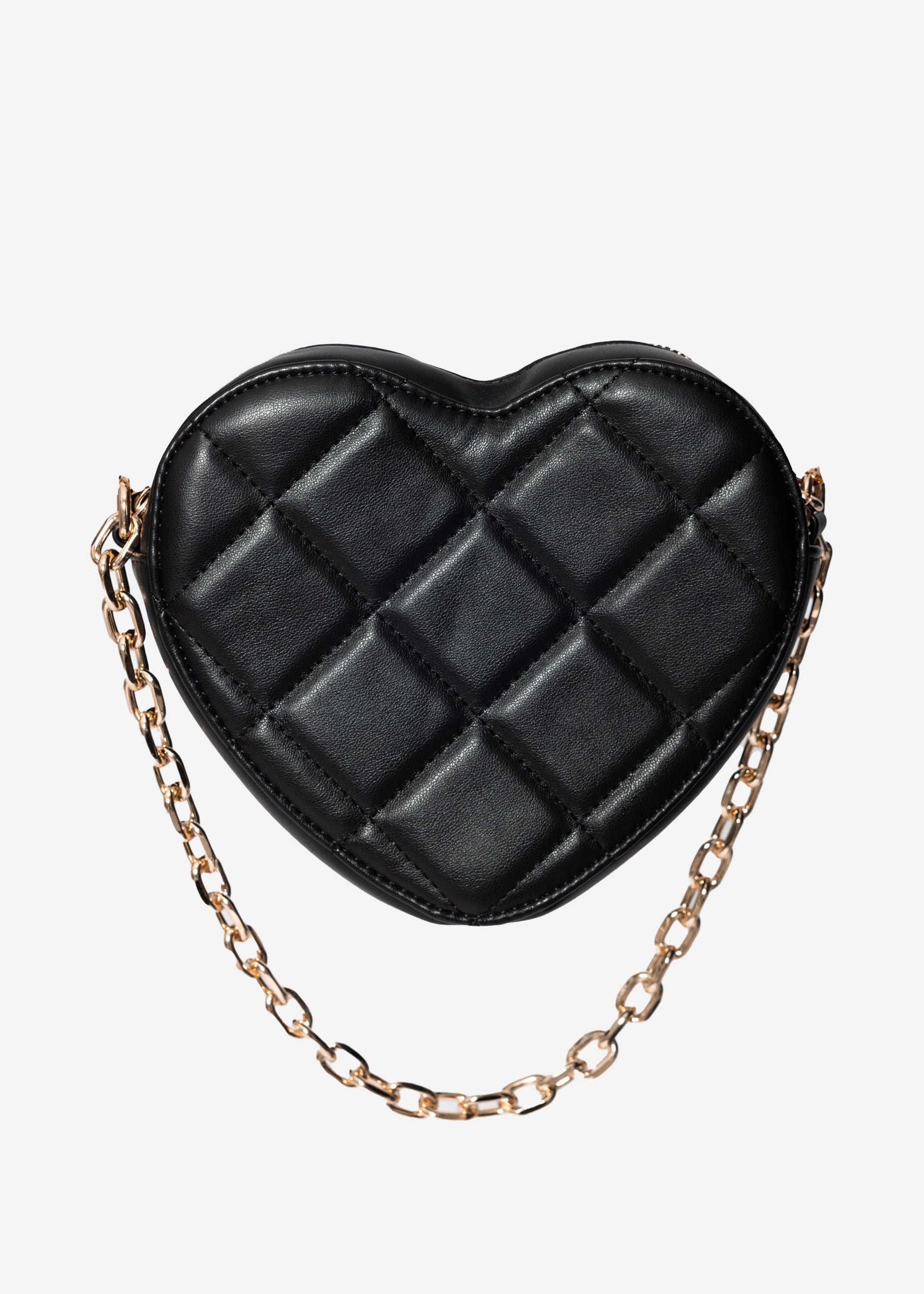 Heart-shaped bag - black