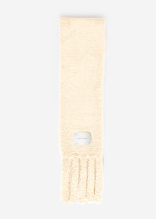 Teddy scarf - off-white
