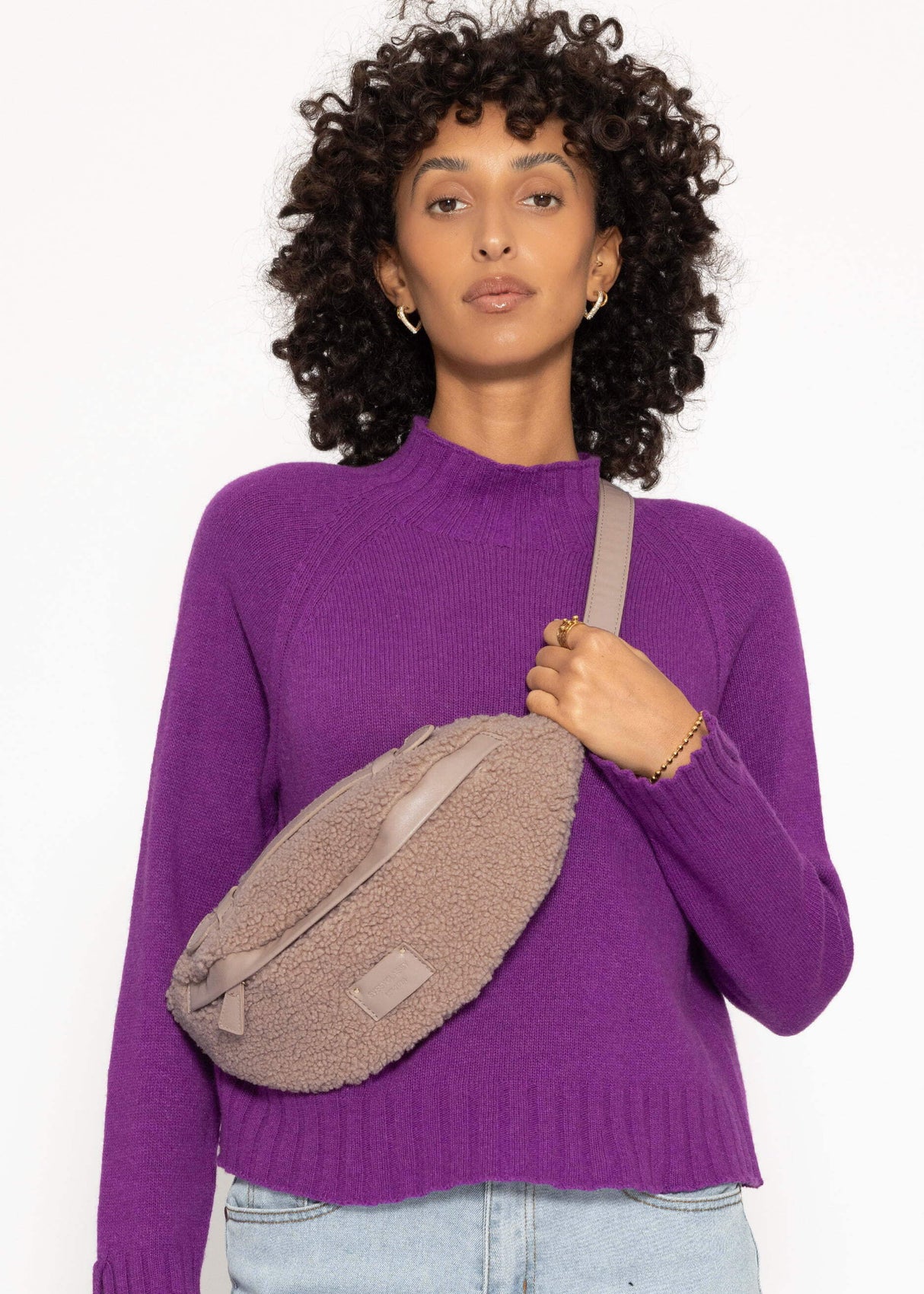 Teddy Umhängetasche - beige