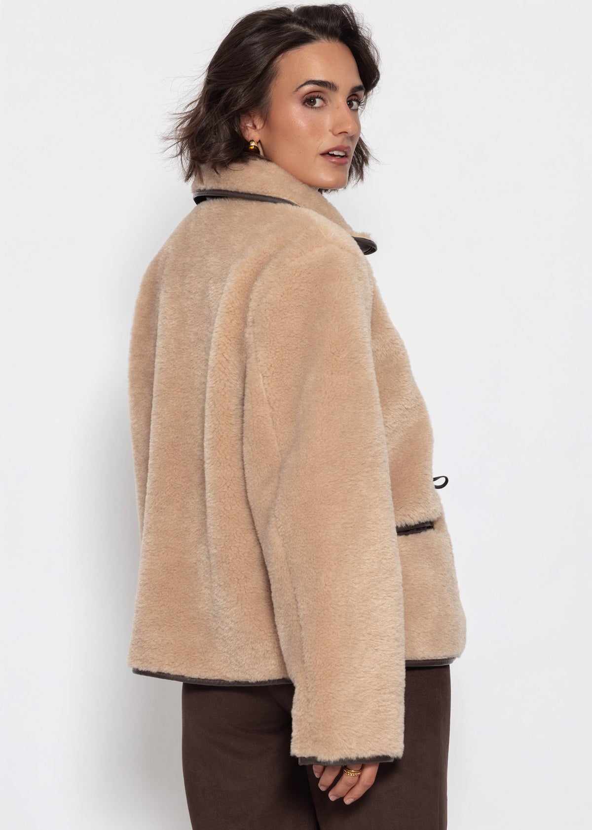Teddyfell Jacke - beige
