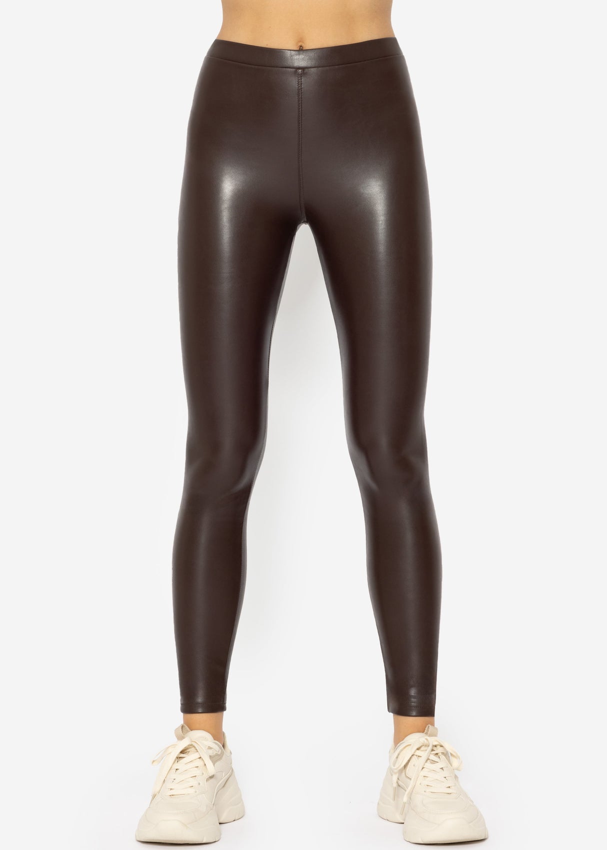 Thermal leggings, dark brown