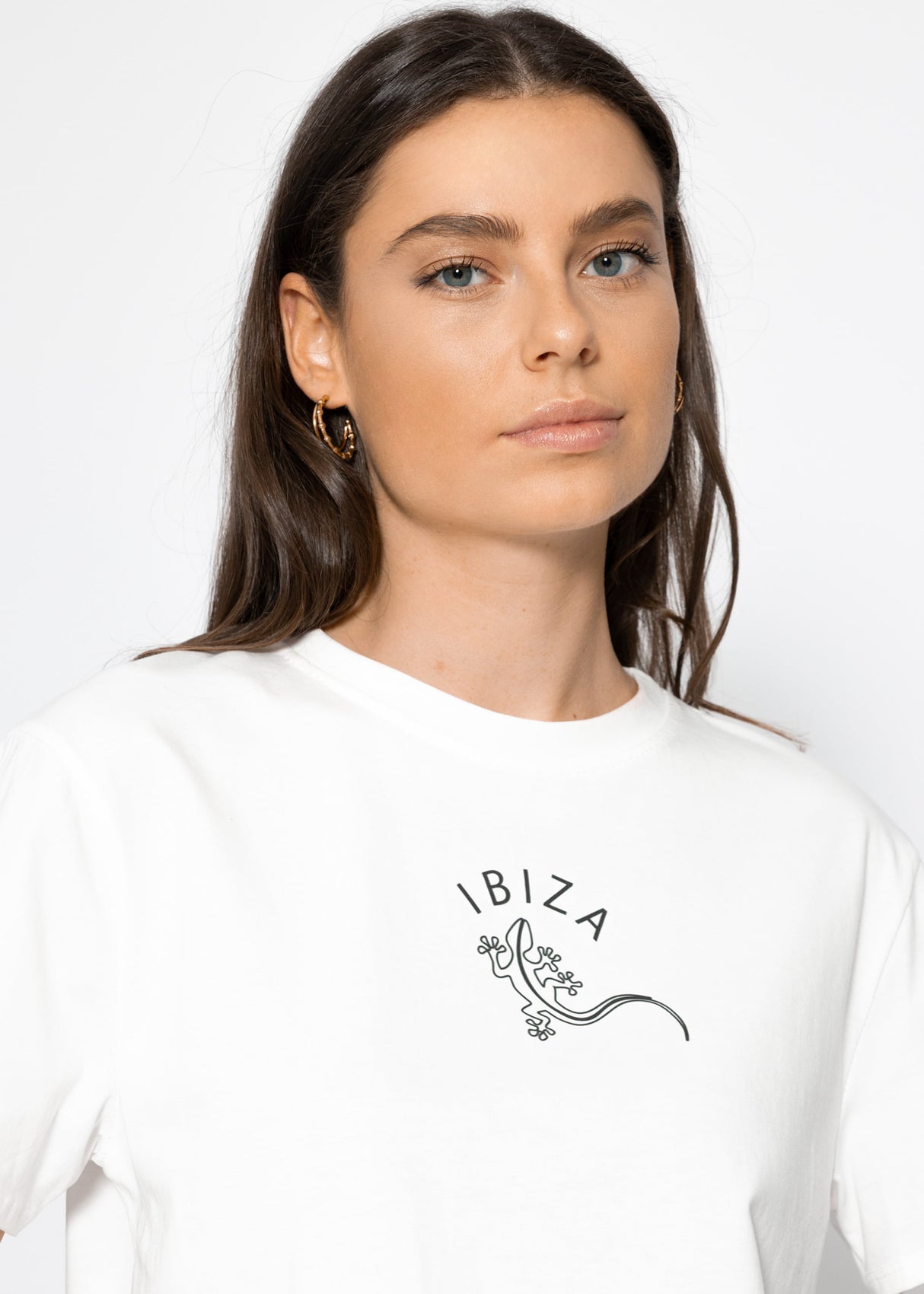 T-shirt with Ibiza print - off-white