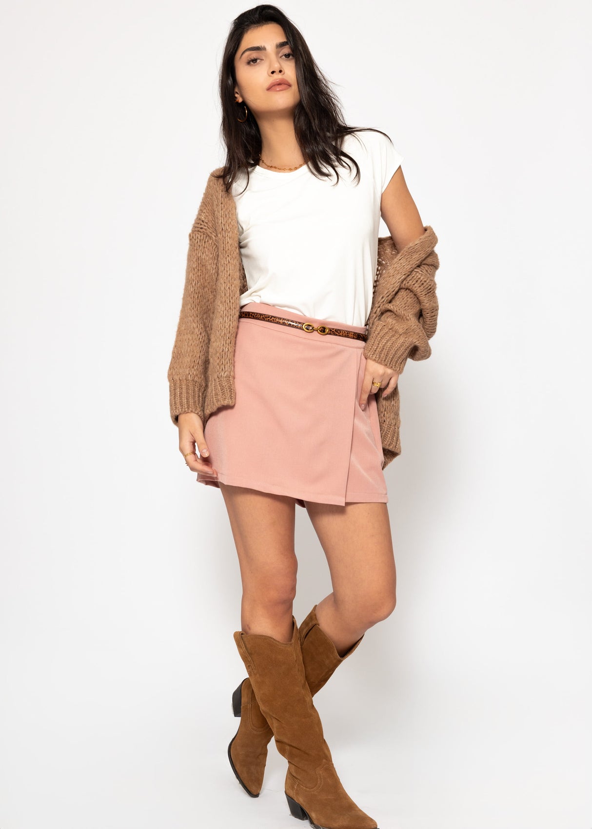 T-shirt with raglan seam - off-white