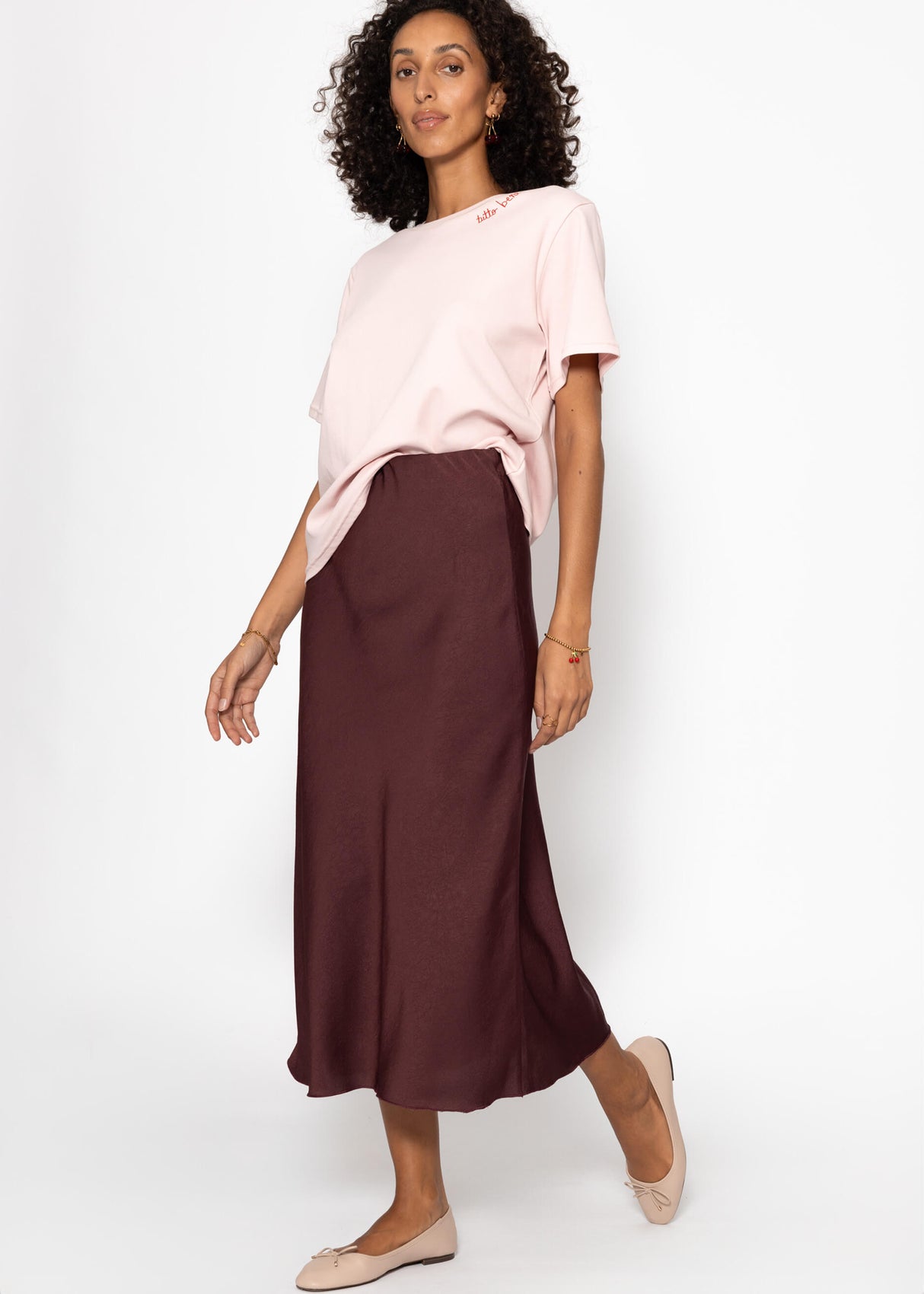 T-shirt with TUTTO BENE print - pink