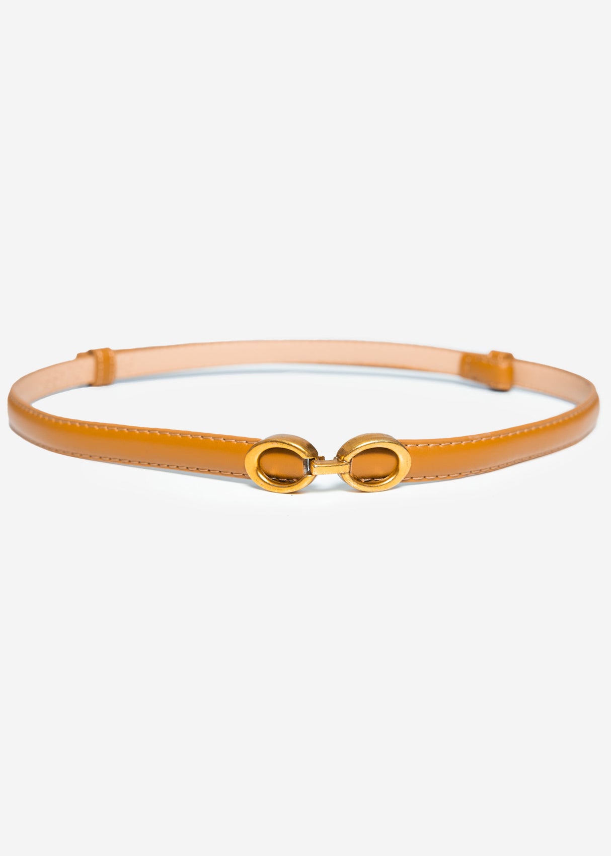 Adjustable belt - camel