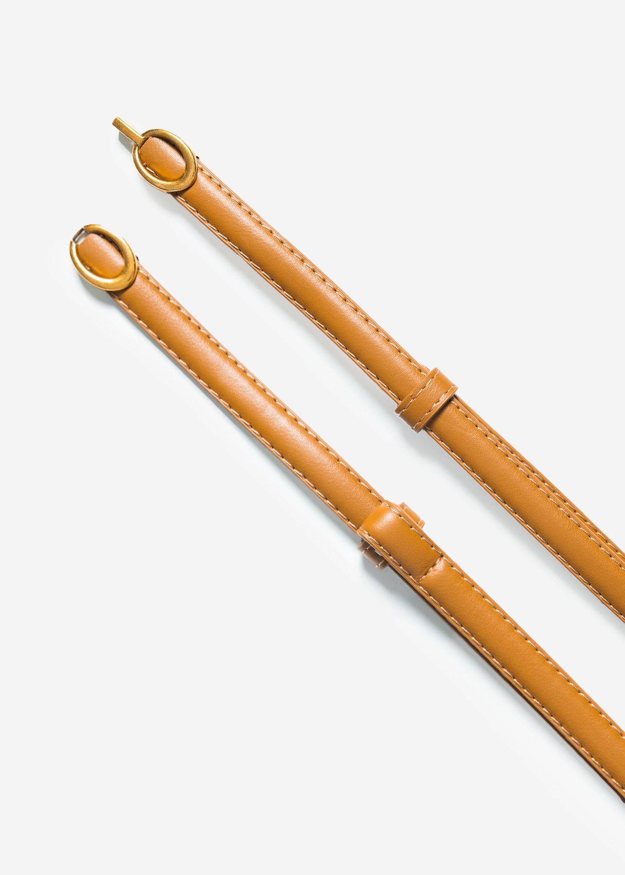 Adjustable belt - camel
