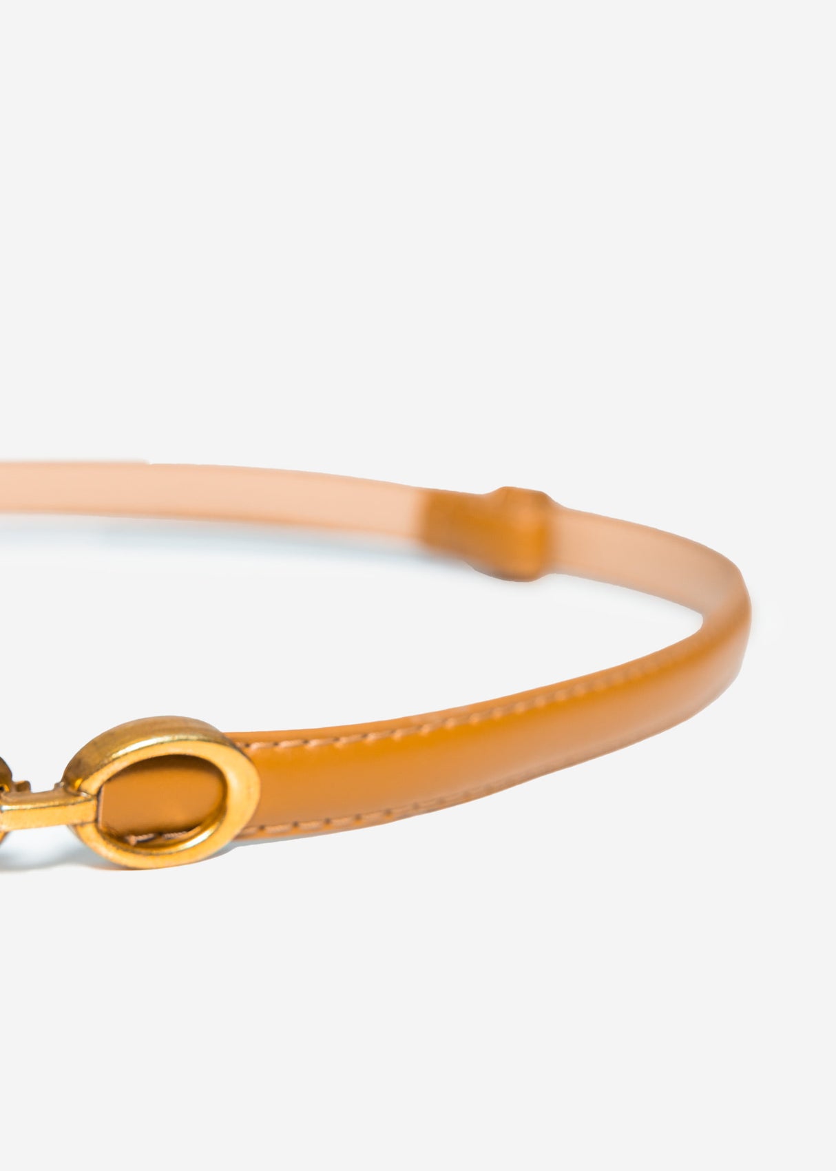 Adjustable belt - camel