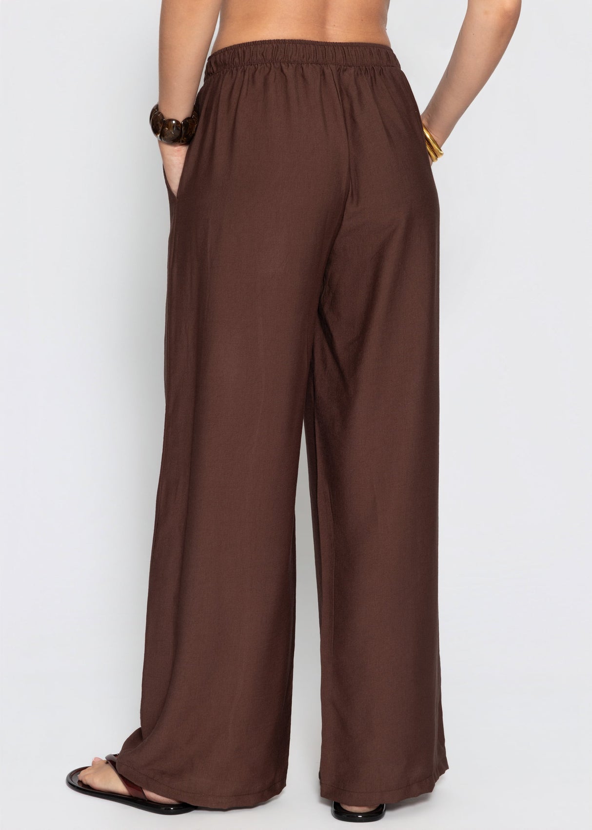 Viskose Hose - braun