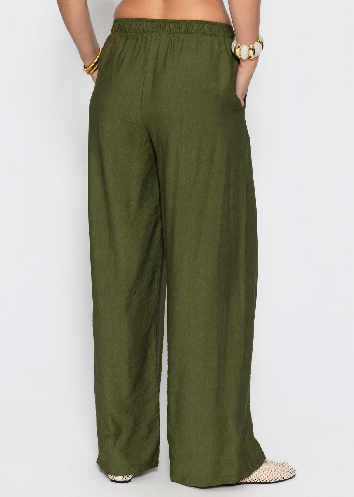 Viskose Hose - khaki
