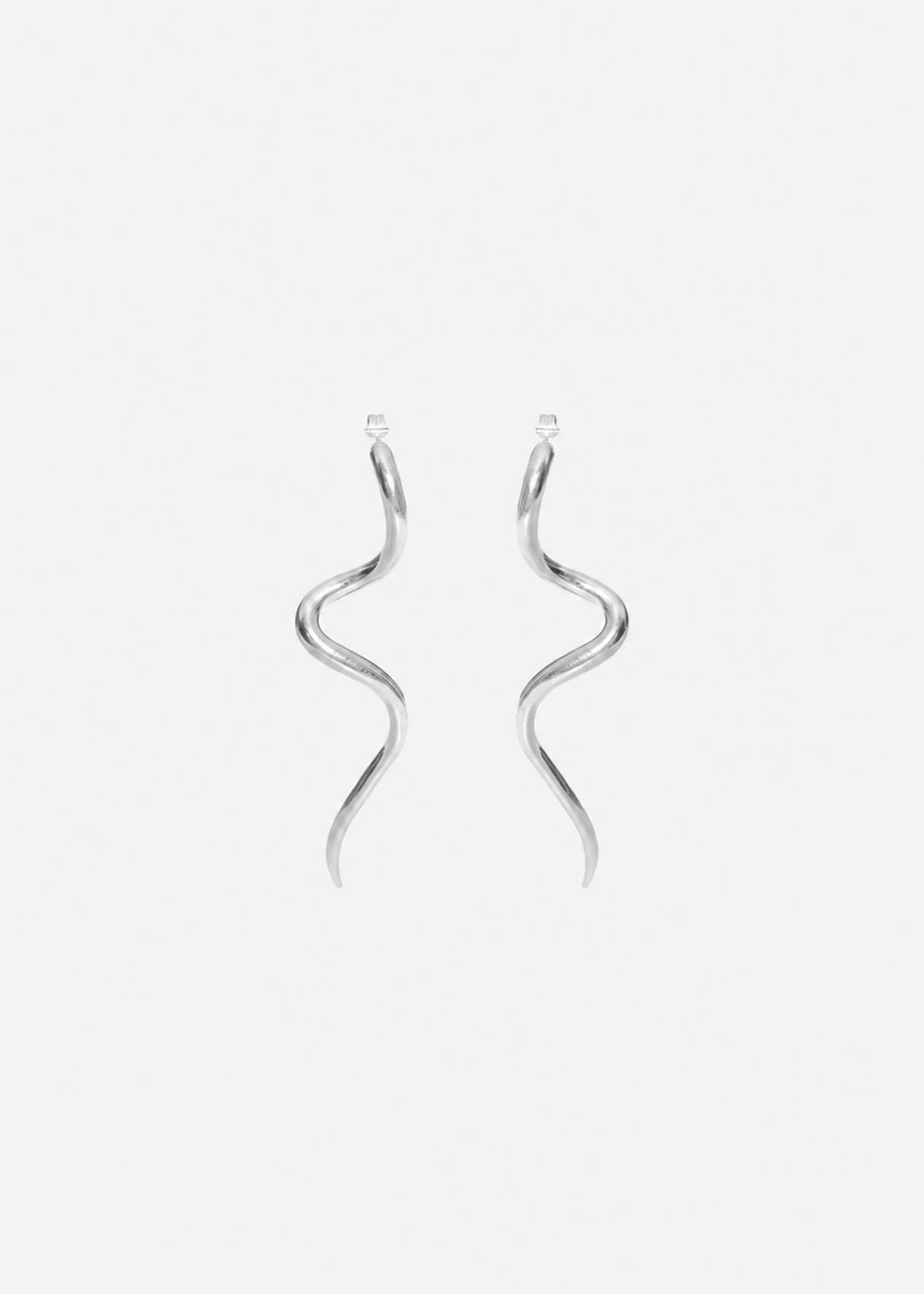 Wave Ohrstecker - silber