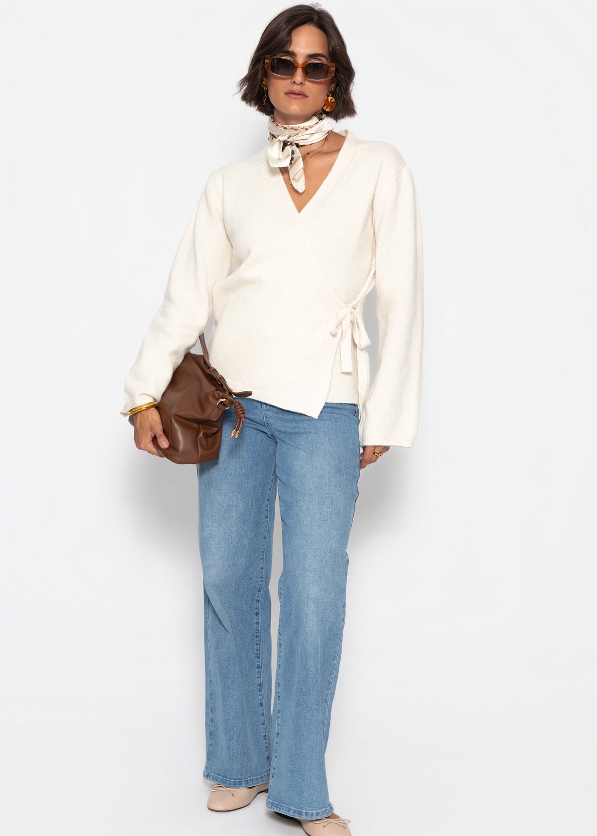 Wickelcardigan - offwhite