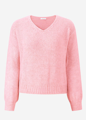 V-neck sweater - pink