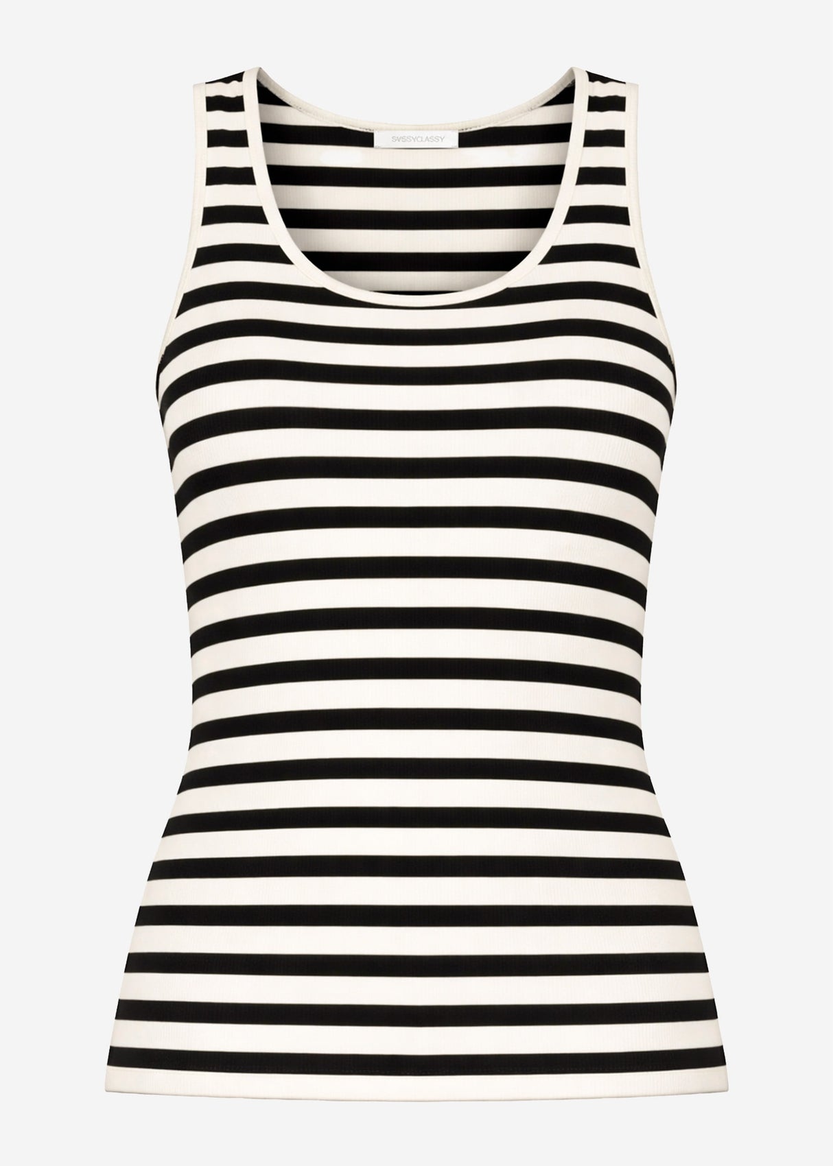 Gestreiftes Tank Top - offwhite-schwarz