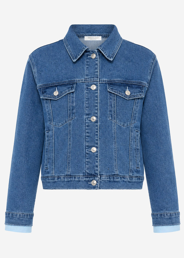 Relaxed denim jacket - blue