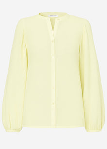 Musselin Bluse mit Fledermausärmeln - buttergelb