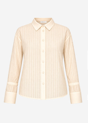 Bluse mit Ärmeldetails - buttergelb