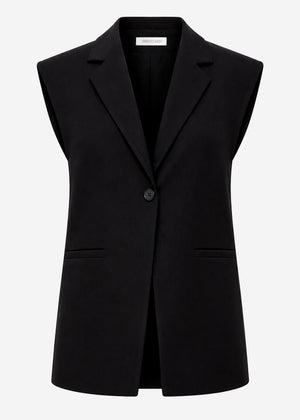 Oversize Weste - schwarz