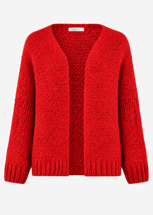 Oversized cardigan - red