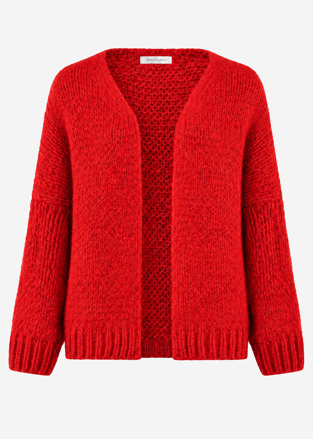 Oversized cardigan - red