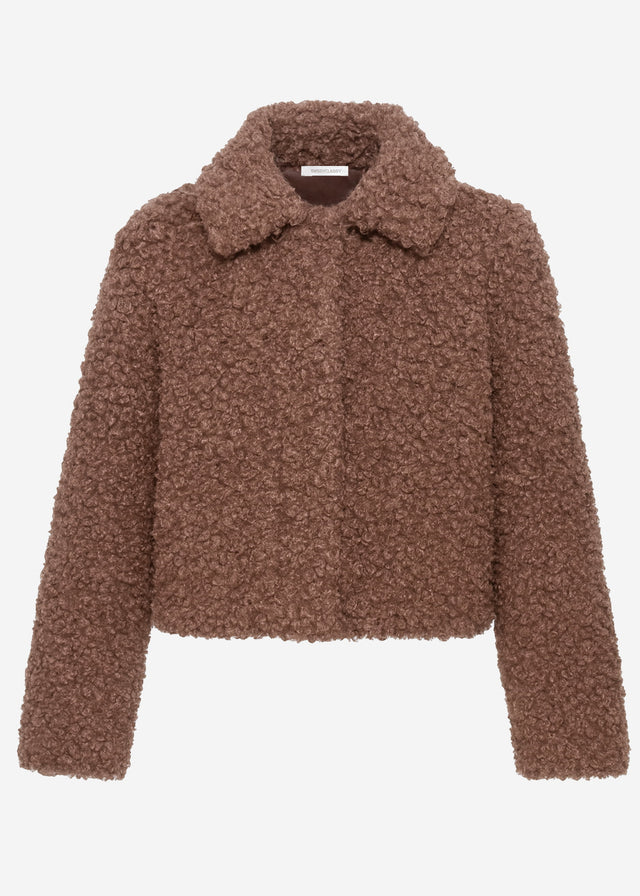 Teddy fleece jacket - brown