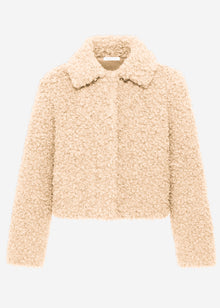 Teddy fleece jacket - off-white