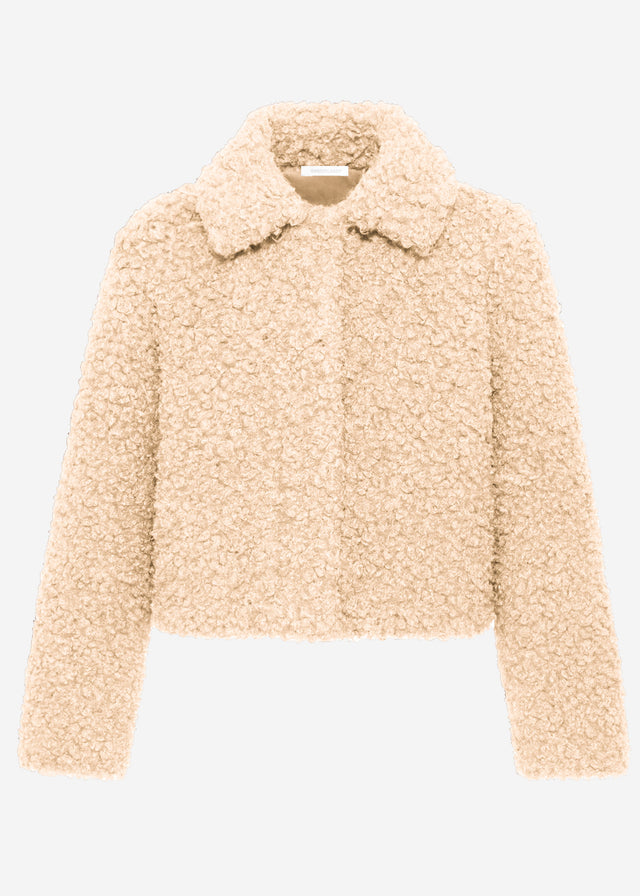 Teddy fleece jacket - off-white