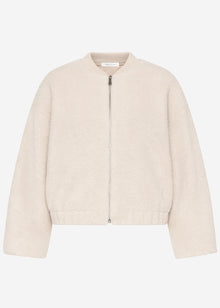 Bomberjacke aus Teddyfell - beige