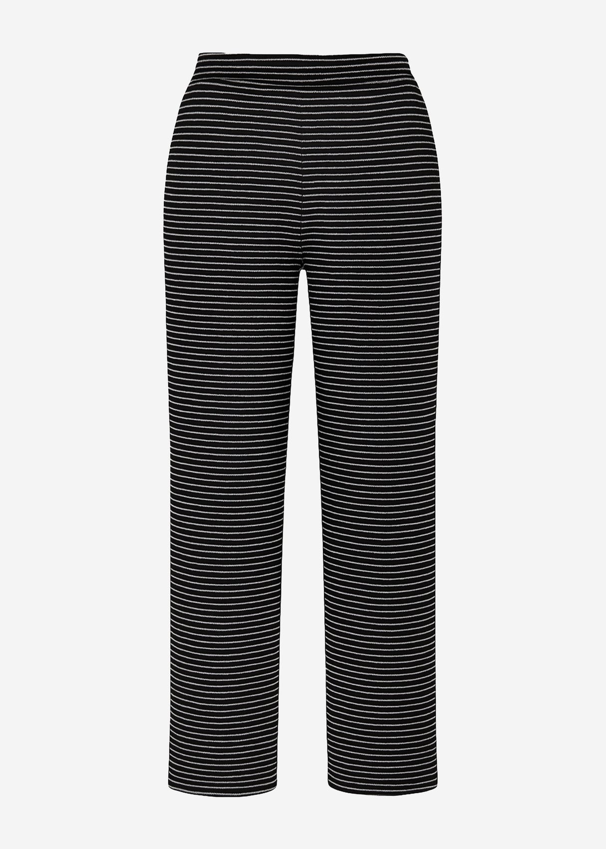 Loungewear Hose mit Streifen - schwarz