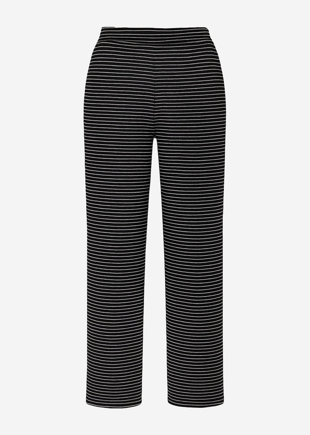 Loungewear Hose mit Streifen - schwarz