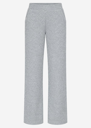 Ribbed loungewear trousers - grey