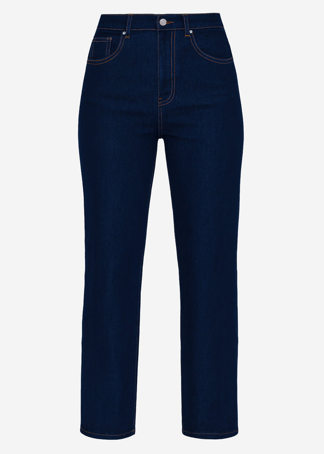 Jeans mit Elastikbund - dunkelblau