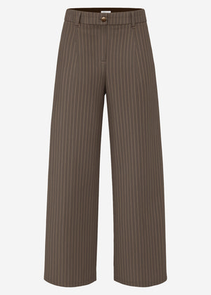 Lässige Anzughose mit Nadelstreifen - braun