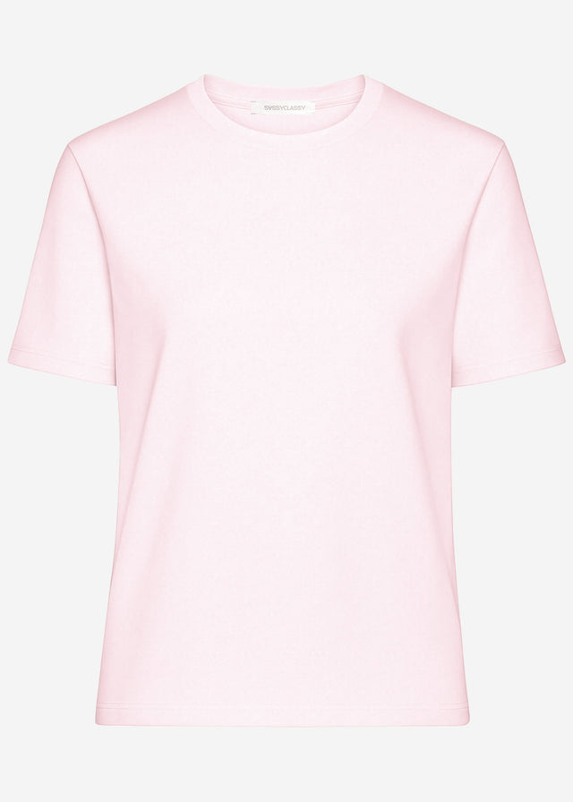 Rundhals T-Shirt - rosa