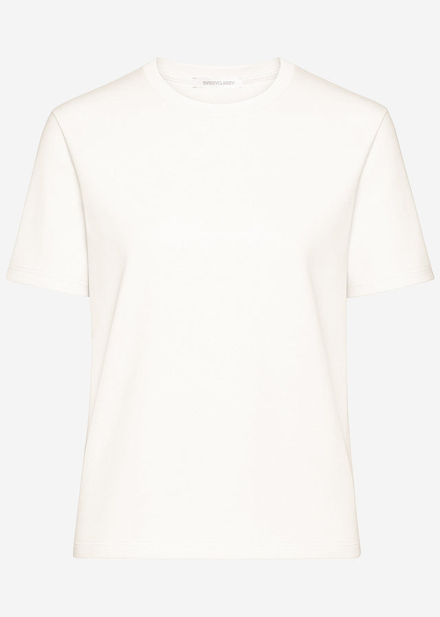 Rundhals T-Shirt - hellbeige