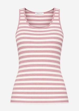 Gestreiftes Tank Top - altrosa-offwhite