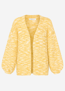 Zweifarbiger Cardigan - gelb