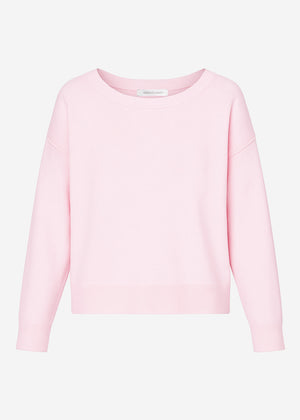 Sweater with back seam - pink