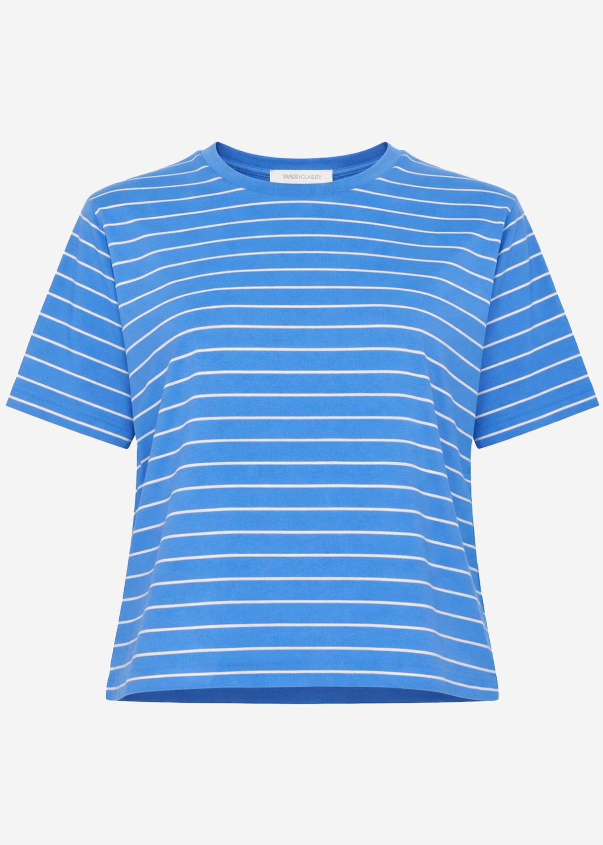 T-shirt with narrow stripes - royal blue