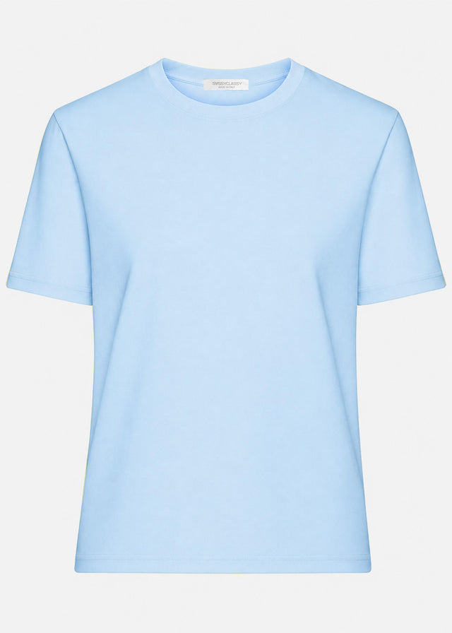 Rundhals T-Shirt - hellblau