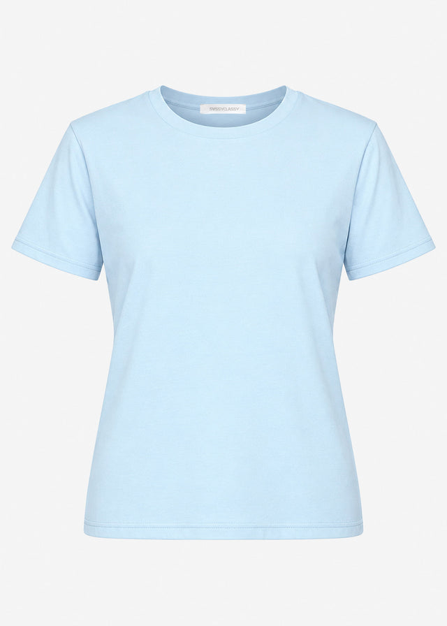 Rundhals T-Shirt - hellblau