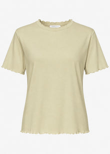 T-Shirt mit Wellenkante - khaki