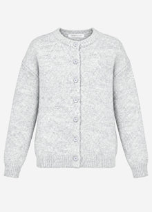 Cardigan with button placket - grey